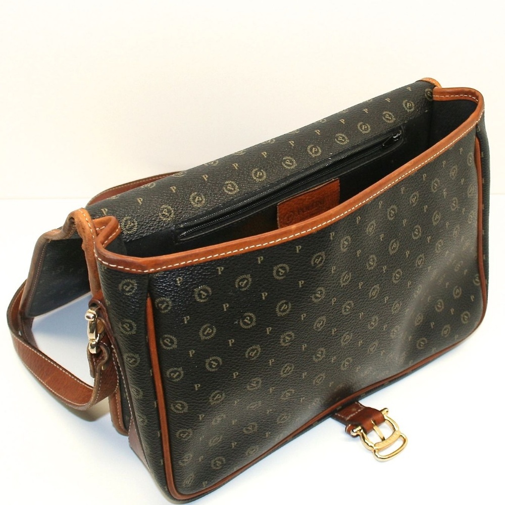 Pollini Buckle Crossbody | Iconic Print | Vintage